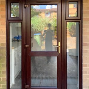 brown door